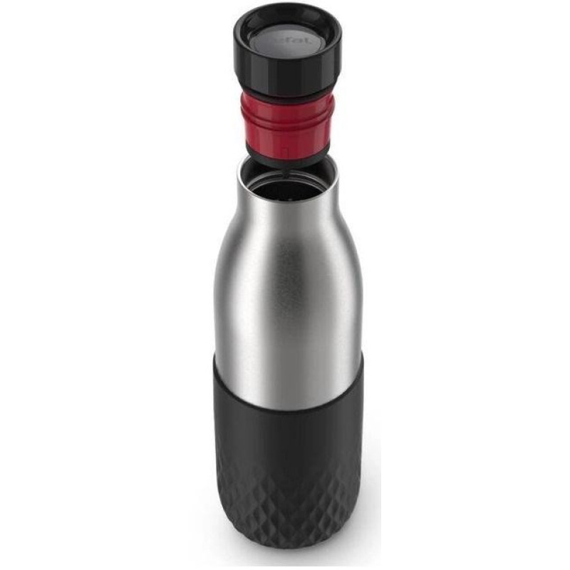 Tefal Thermal bottle Bludrop soft touch, 500 ml, stainless steel, graphite (N3110510)