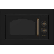 Gorenje Микроволновая печь встраиваемая Retro, 23л, мех. управл., 800Вт, гриль, черный (BM235CLB)