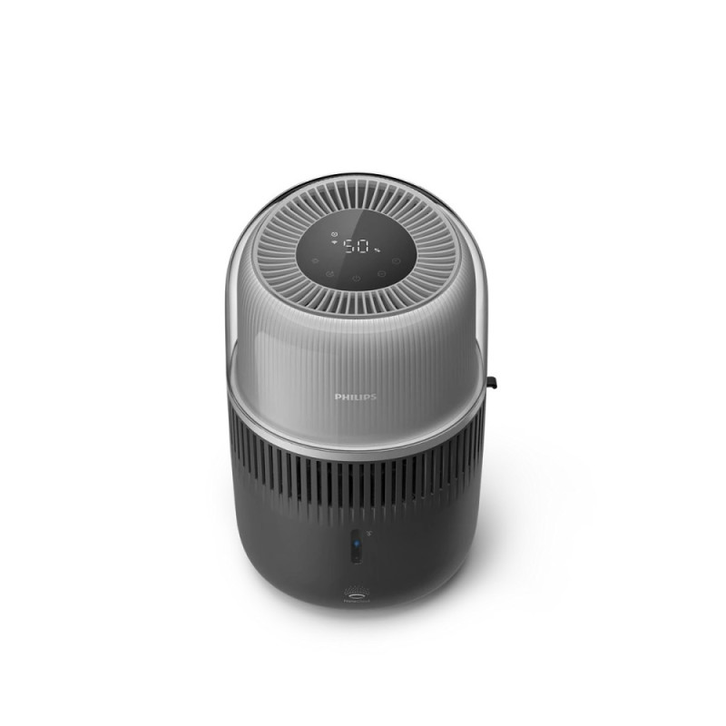 Philips humidifier traditional Series 5000, 56m2, 4.5L, 400ml/h, electr. control, sleep mode, night light, dark grey (HU5710/03)