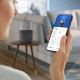 Philips humidifier traditional Series 5000, 56m2, 4.5L, 400ml/h, electr. control, sleep mode, night light, dark grey (HU5710/03)