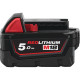 Milwaukee Battery and Charger Kit 1x12V 2Ah Redlithium M12, 2x18V 5Ah Redlithium M18, ZP M12-18FC (4933459217)