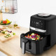 Tefal Мультипіч Easy Fry Silence Vision, 1670Вт, чаша-5л, сенсорне керув., 10 програм, з віконцем, пластик, чорний (EY5568E0)