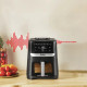 Tefal Мультипіч Easy Fry Silence Vision, 1670Вт, чаша-5л, сенсорне керув., 10 програм, з віконцем, пластик, чорний (EY5568E0)