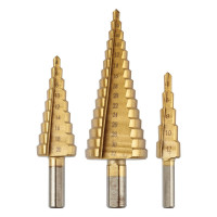 Graphite Свердло ступінчасте GRAPHITE TiN, 4x12/20/32мм, набір 3шт, 0.22кг (54T300)