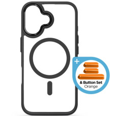 Чехол для мобильного телефона Armorstandart Unit MagCase Apple iPhone 17 Black + Orange Button Set (ARM90579)