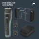 Rowenta hair clipper Advancer, network+battery, rotary motor, nozzles-2, titanium coating, case, green (TN5224E0)