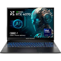 Dream Machines Notebook RG4070-16 16FHD+ IPS, Intel U7-155H, 32GB, F1TB, NVD4070-8, DOS, black (RG4070-16UA26)