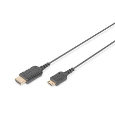 Digitus Кабель DIGITUS HDMI-miniHDMI (AM/СM), Ultra HD, 2.0м, чорний (DB-330121-020-S)