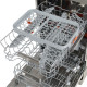 Hotpoint Hotpoint Dishwasher, 10sets, A+++, 45cm, display, inox (HSFO3T235WCX)