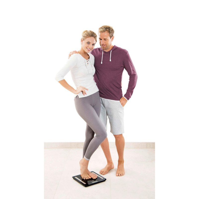 Beurer Scales for floor, 2хААА included, glass, black (BF_600_PURE_BLACK)