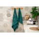 ARDESTO Terry towel set Lotus 2 pcs., 50х90cm, 70х140cm, 100% cotton, emerald (ART2357EM)