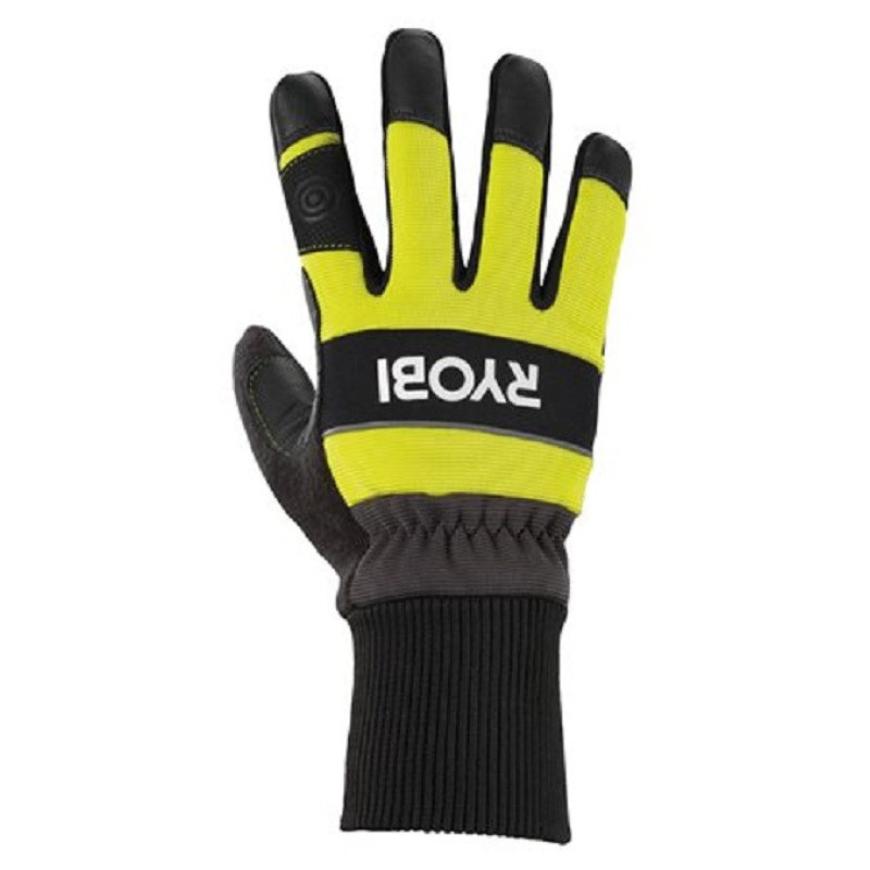 Ryobi Рукавички робочі RAC258XL, козяча шкіра, захист від порізів, р.XL, чорно-жовтий (5132005712)