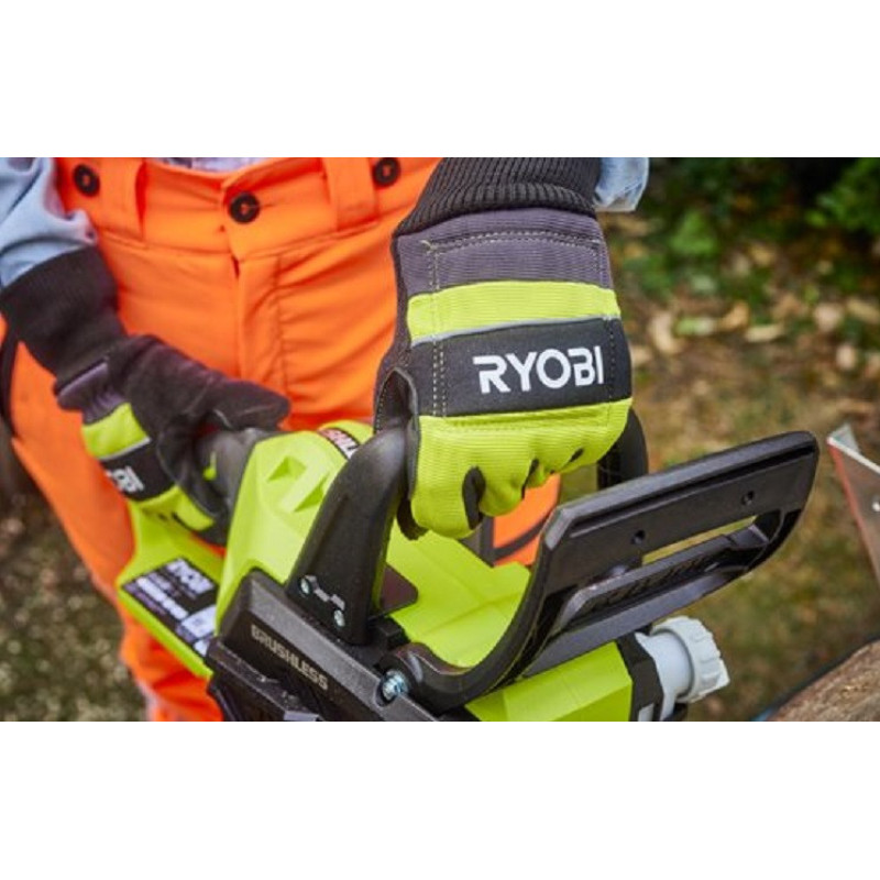 Ryobi Рукавички робочі RAC258XL, козяча шкіра, захист від порізів, р.XL, чорно-жовтий (5132005712)