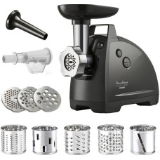 Tefal meat grinder HVB Plus, 2000W, 2.6kg/min, 3 cutting plates, sausages nozzle, plastik/metal, black (NE685838)