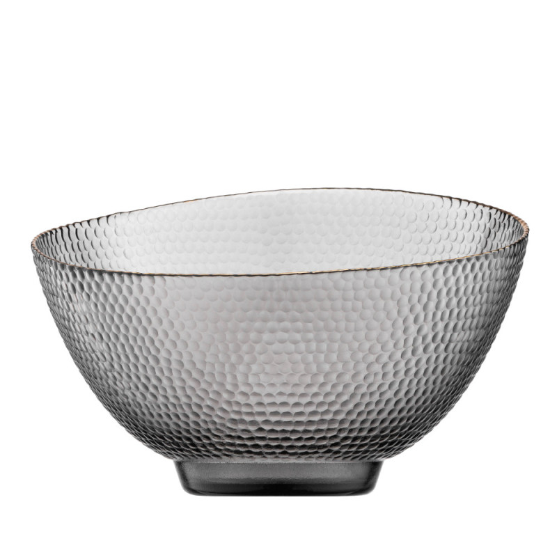 ARDESTO Bowl Commelina, 22cm, glass, gray (AR5019)