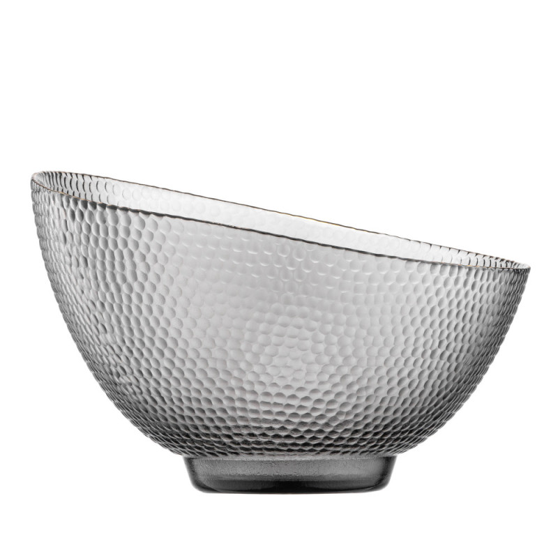 ARDESTO Bowl Commelina, 22cm, glass, gray (AR5019)