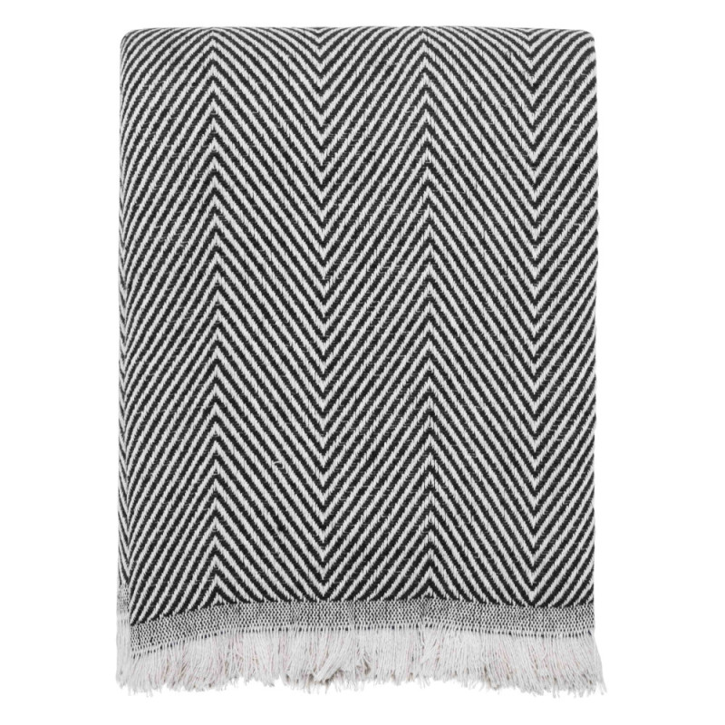 ARDESTO Summer blanket 190x220cm, 100% cotton, black (ART0920SL)