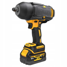 DeWALT XR Li-Ion 18V Cordless Impact Wrench, 2x5Ah Battery, 1898 Nm, 2300 rpm, 2200 impacts/min, 1/2 , Rubber Case, Weight: 2.9 kg (DCF900P2G)