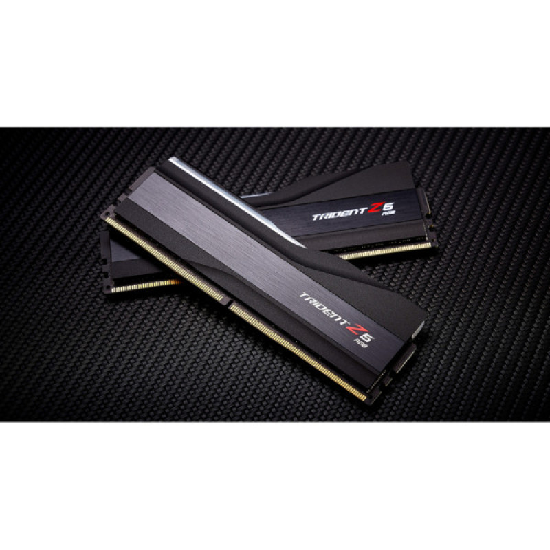 Модуль памяти для компьютера DDR5 32GB (2x16GB) 6400 Trident Z5 RGB Black G.Skill (F5-6400J3239G16GX2-TZ5RK)