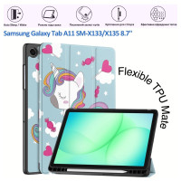 Чехол для планшета BeCover Flexible TPU Mate Samsung Galaxy Tab A11 SM-X133/X135 8.7" Unicorn (715592)