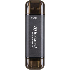 Transcend Портативний SSD Transcend 512GB USB 3.1 Gen 2 Type-A + Type-C ESD310 Чорний (TS512GESD310C)