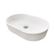 Adamant Sink, washbasin BESTE NEW, artificial stone, oval, without a hole for the mixer and overflow, 540x350x11mm, imposed, white (100002850)