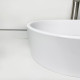 Adamant Sink, washbasin BESTE NEW, artificial stone, oval, without a hole for the mixer and overflow, 540x350x11mm, imposed, white (100002850)