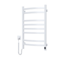 Navin electric towel warmer Avalon, 800x480x104mm, timer-regulator, steel, white, left connection (12-103153-4880)