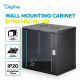 Digitus Шафа DIGITUS 19", 12U, Wall Mounting Dynamic-N, 600x450 мм, 60кг максимально, розібрана, чорна (DN-37109)