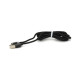 Дата кабель USB 2.0 to Lightning 2.0m 2A magnetic nylon black PiPo (18166)