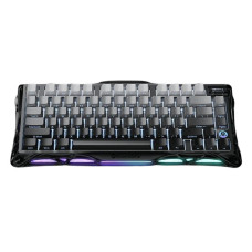 GravaStar Клавіатура механічна Mercury K1 80keys, GravaStar x Kailh Cheery Pink, EN/UKR, BT/WL/USB, чорний (GSK1_GBLK)