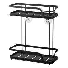 ARDESTO Shelf Vigor 2-tier 26.5x14x31cm, metal, polypropylene, black (ARHK4504PB)