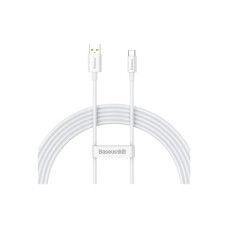 Дата кабель USB 2.0 AM to USB-C 1.5m Superior Fast Charging 100W moon white Baseus (P10320102214-02)