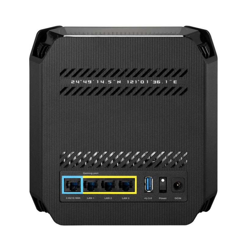 ASUS Router ROG Rapture GT6 1PK black AX10000 3xGE LAN 1x2.5GE WAN 1xUSB 3.2 g1 WPA3 OFDMA MESH (90IG07F0-MU9A10)