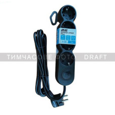 2E Power strip Plus 4хType F, 3х1mm2, 10A, 3m, black (2E-U04VESM3BK)