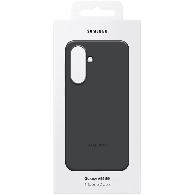 Samsung A56 (A566), Silicone Case, Black (EF-PA566CBEGWW)
