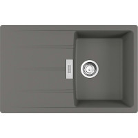 Franke Kitchen sink Centro, fragranite, rectang., with drainboard, 780х500х200mm, bowl - 1, over-mounted, CNG 611-78, grey stone (114.0701.814)