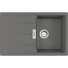 Franke Kitchen sink Centro, fragranite, rectang., with drainboard, 780х500х200mm, bowl - 1, over-mounted, CNG 611-78, grey stone (114.0701.814)