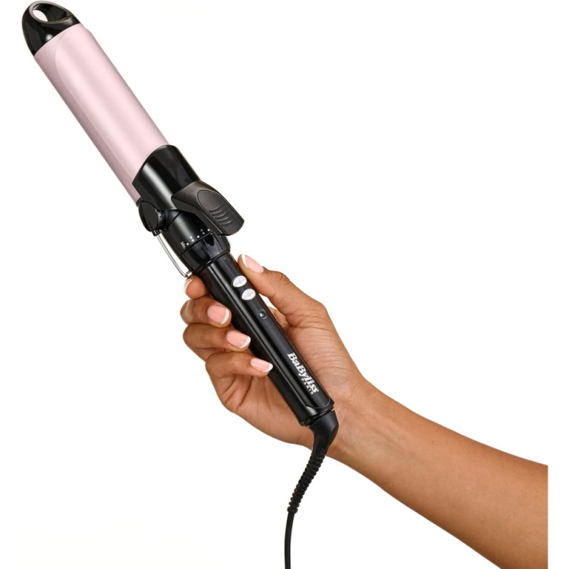 BaByliss Плойка Babyliss Pro 180 extra large, 80Вт, темп.режимів-10, D -38mm, 110-180С, метал, чорний (C338E)