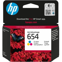 HP Картридж із друкуючою головкою струменевий HP No.654 DJ IA 2976/4376/6575 Tri-color (7FP38UE)