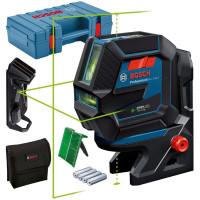 Bosch Нивелир лазерный Professional GCL 2-50 G, до 15 м, ± 0.3 мм/м, в чемодане с держателем RM 10, зажимом DK 10, чехлом, мишенью, 0.58 кг (0.601.066.M02)