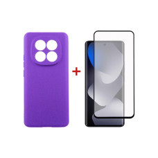 Чехол для мобильного телефона Dengos Carbon Cover + Glass Xiaomi Redmi Note 15 Purple (DG-KM-190)