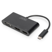Digitus USB-C Graphics Adapter, triple display Display Port/HDMI/VGA Adapter (DA-70859)