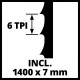 Einhell TC-SB 200/1 band saw, 250 W, 1400 rpm, 900 m/min, table 305x305 mm, 200 mm outreach, 15.8 kg (4308009)