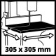 Einhell TC-SB 200/1 band saw, 250 W, 1400 rpm, 900 m/min, table 305x305 mm, 200 mm outreach, 15.8 kg (4308009)