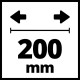 Einhell TC-SB 200/1 band saw, 250 W, 1400 rpm, 900 m/min, table 305x305 mm, 200 mm outreach, 15.8 kg (4308009)