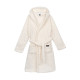 ARDESTO Women's bathrobe ARDESTO Zigzag, size S/M, 100% polyester, white (ART2120LWS)
