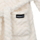 ARDESTO Women's bathrobe ARDESTO Zigzag, size S/M, 100% polyester, white (ART2120LWS)