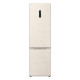 LG ref with bottom freezer, 203x60x68, ref-277l, freez.-110l, 2doors, A++, NF, inv, display ext, fresh zone, beige (GC-B509FEMW)