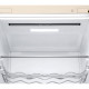 LG ref with bottom freezer, 203x60x68, ref-277l, freez.-110l, 2doors, A++, NF, inv, display ext, fresh zone, beige (GC-B509FEMW)